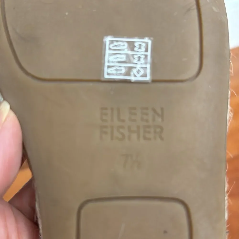NWOT Eileen Fisher Lace-Up Black Suede‎ Espadrille Sandal Size 7.5